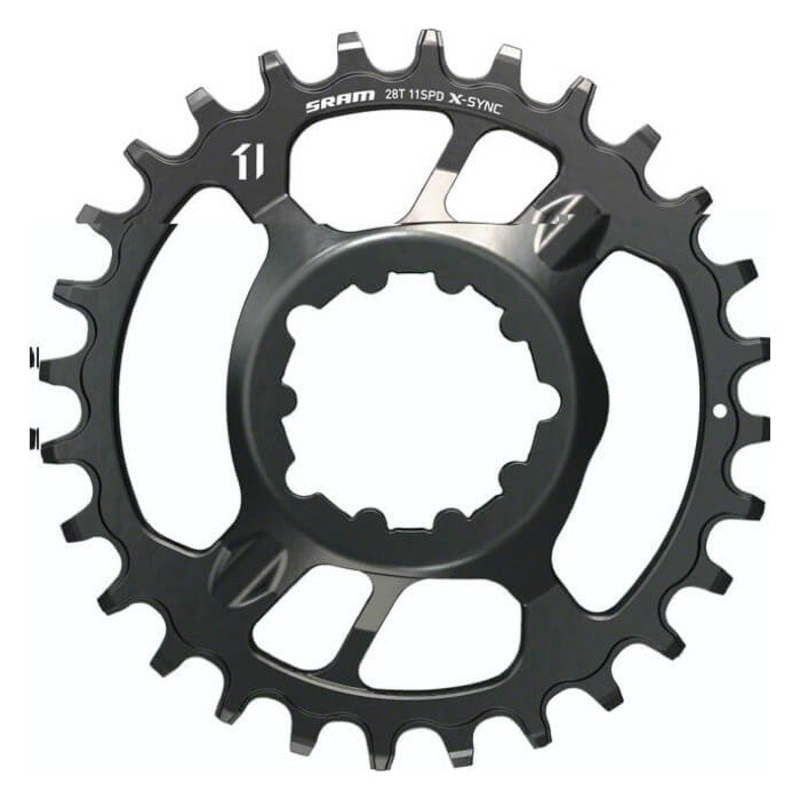 SRAM X-Sync Steel Direct Mount Chainring - SRAM Direct Mount - 3mm Boost - Round - Grey - 28T