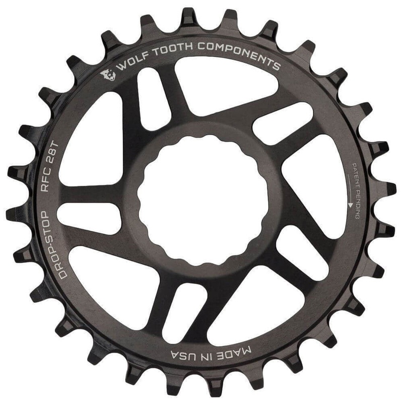 Wolf Tooth Direct Mount Drop-Stop Chainring - Race Face - Easton Cinch Direct Mount - 3mm Boost - Round - Black - 9-12 Speed - 30T